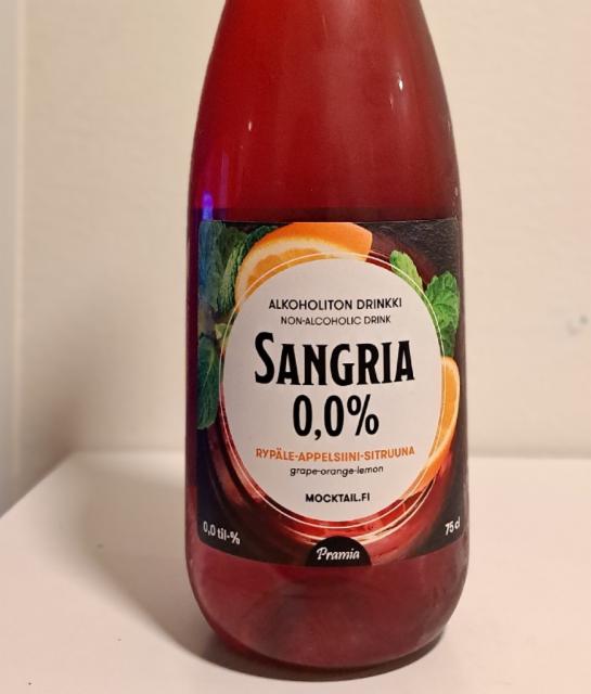 Sangria 0,0%, Pramia, Finland