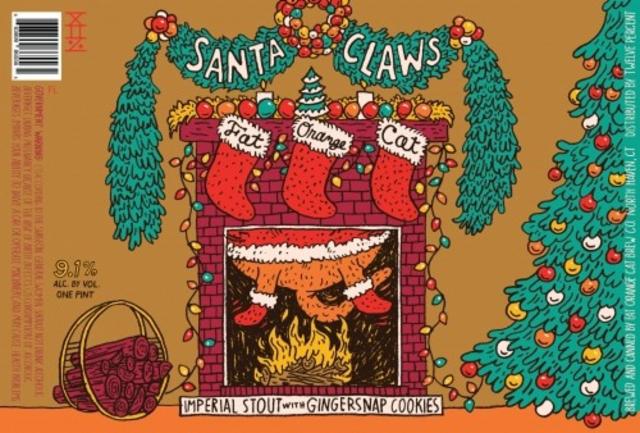 Santa Claws Gingersnap 9.1%, Fat Orange Cat Brew Co., United States