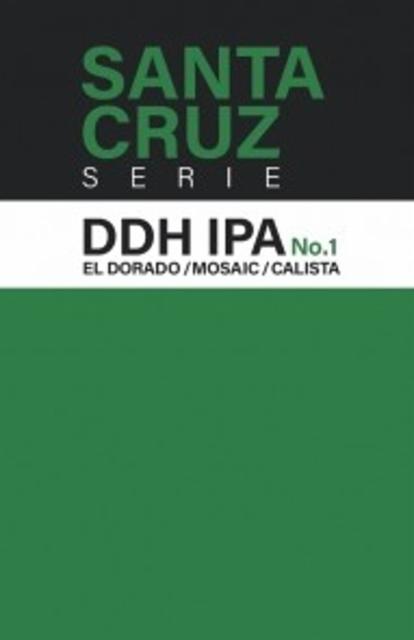 Santa Cruz Serie DDH IPA No.1 El Dorado/Mosaïc/Callista 6.5%, Brasserie Sainte Cru, France