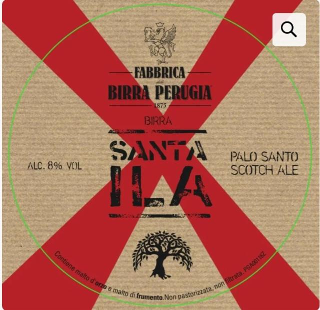 Santa Ila 8.0%, Fabbrica Della Birra Perugia, Italy
