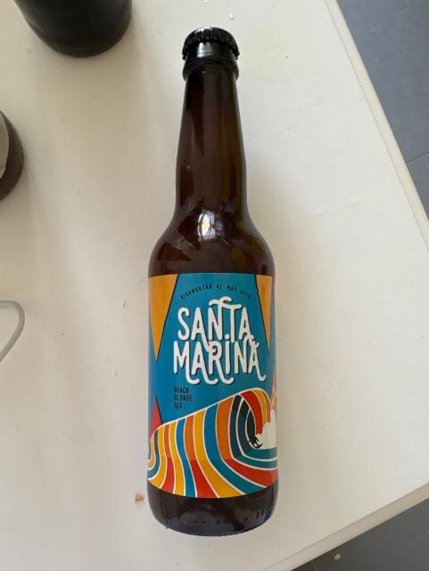 Santa Marina beach blond 5.5%, Cervecería de somavilla, Spain