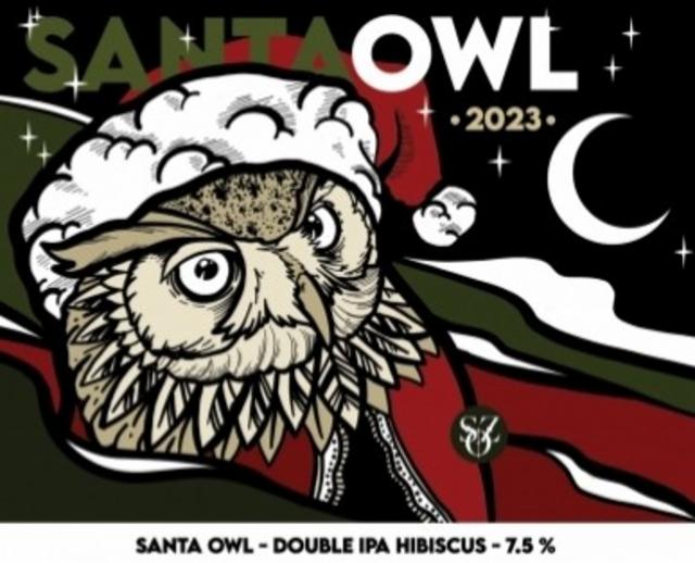 Santa Owl 2023 7.5%, Ferme Brasserie Des Sagnes, France
