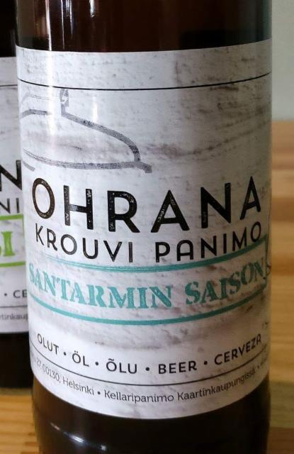 Santarmin Saison 6.5%, Ohrana Krouvi Panimo, Finland