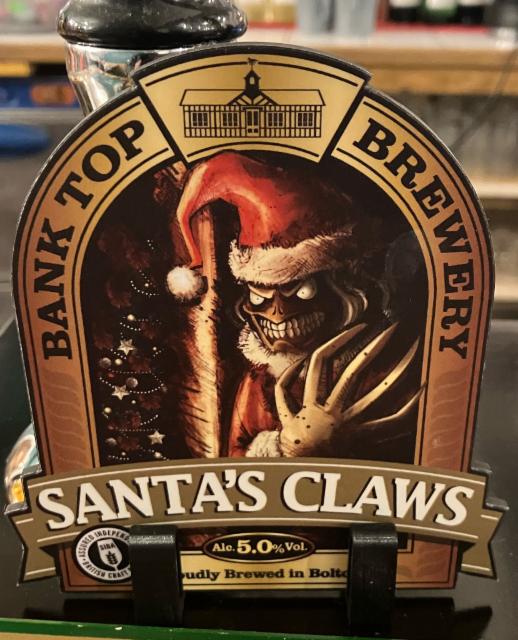 Santa's Claws 5.0%, Bank Top Brewery, England