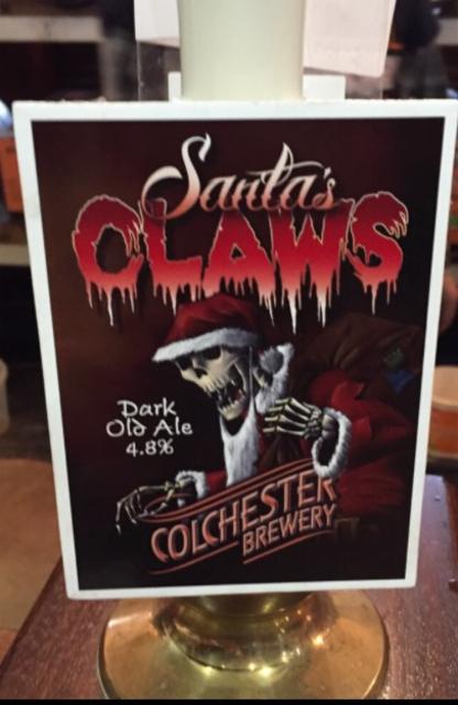 Santa's Claws 4.8%, Colchester Brewery, England