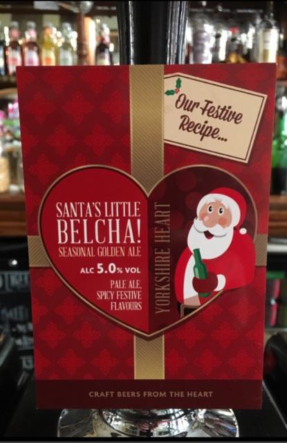 Santa's Little Belcher 5.0%, Yorkshire Heart, England