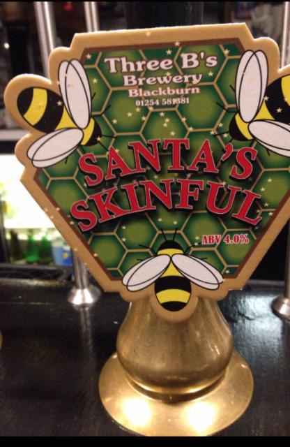 Santa's Skinful 4.0%, Three B's Brewery, England