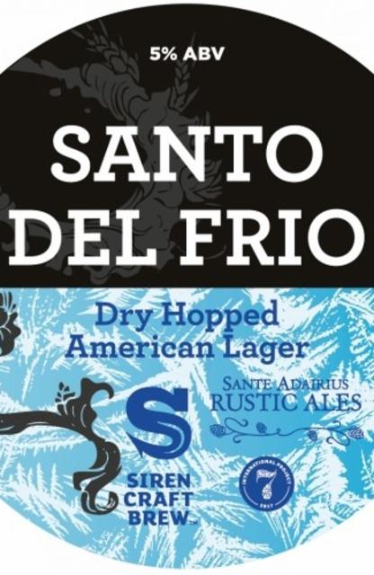 Santo Del Frio 5.0%, Siren Craft Brew, England