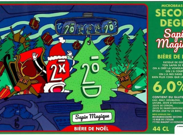 Sapin Magique 6.0%, Microbrasserie Second Degré, France