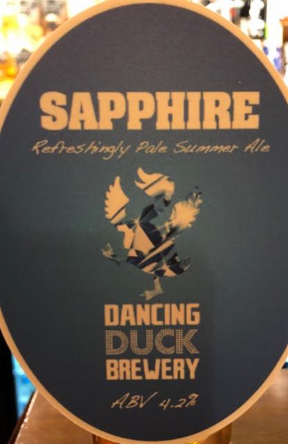Sapphire 4.2%, Dancing Duck Beer, England
