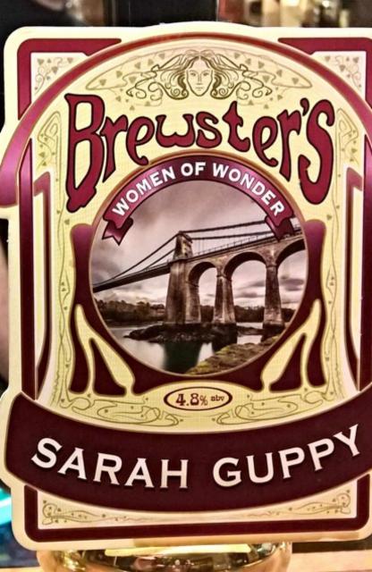 Sarah Guppy 4.8%, Brewster's Brewery, England
