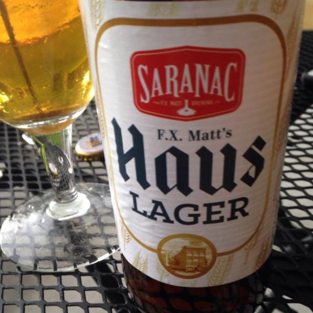F.X. Matt's Haus Lager 4.9%, Saranac Brewery, United States