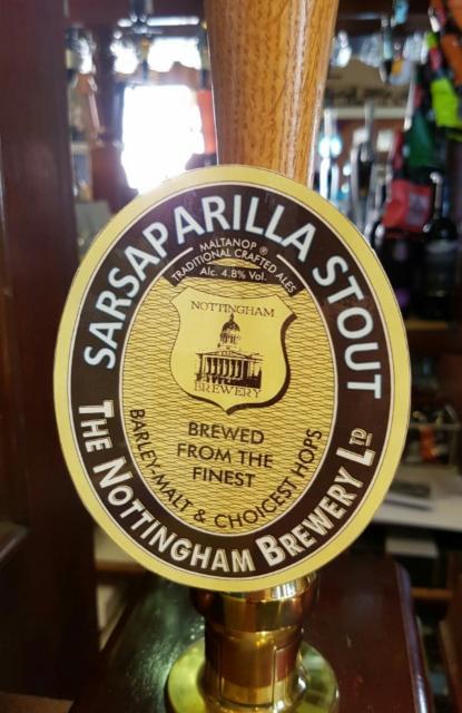Sarsaparilla Stout 4.8%, Nottingham Brewery, England