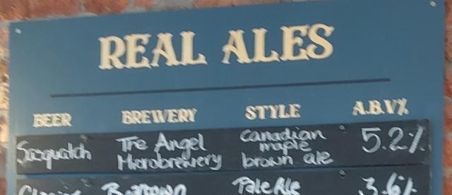 Sasquatch, The Angel Microbrewery