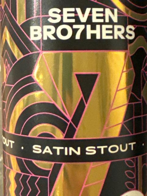Satin Stout 4.5%, Seven Bro7hers Brewing Co., England