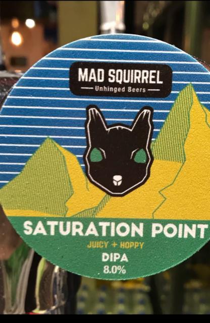 Saturation Point 8.0%, Mad Squirrel Brewing, England
