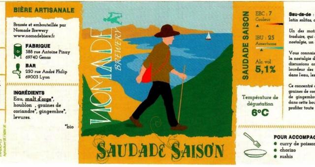 Saudade Saison 5.1%, Nomade Brewery, France