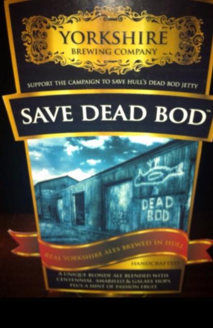 Save Dead Bod 4.1%, Yorkshire Brewing Company, England