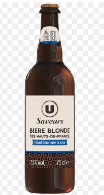 saveurs biere blondeU saveurs biere blonde des hauts-de-france 7.5%, Magasins Système U, France