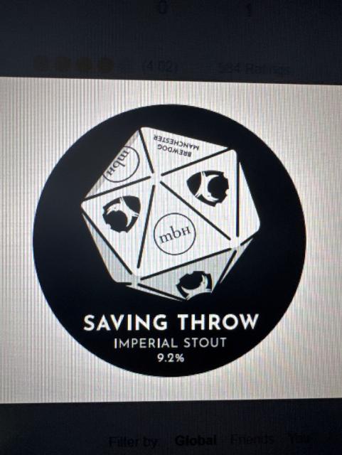 Saving Throw, The Mobberley Brewhouse