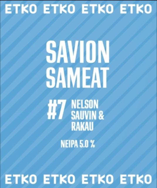 Savion Sameat #7 5.0%, Etko Brewing, Finland