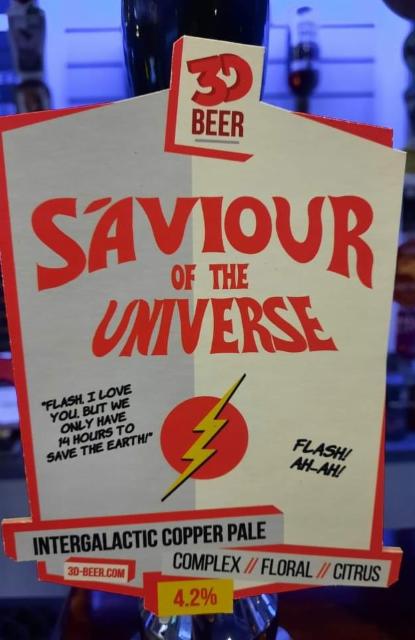saviour of the universe 4.2%, 3D Beer, England