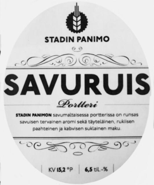 Savuruis Portteri 6.5%, Stadin Panimo, Finland