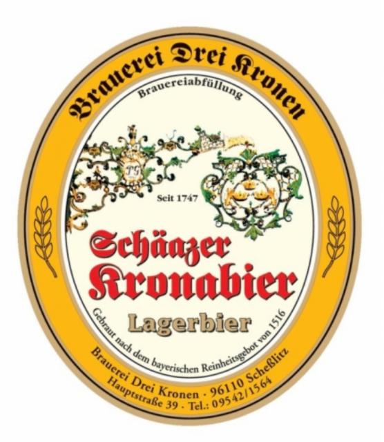 Schäazer Kronabier 5.1%, Brauerei Drei Kronen Scheßlitz, Germany