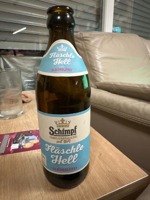 Schimpf Fläschle Hell 0.0%, Kronenbrauerei Schimpf, Germany