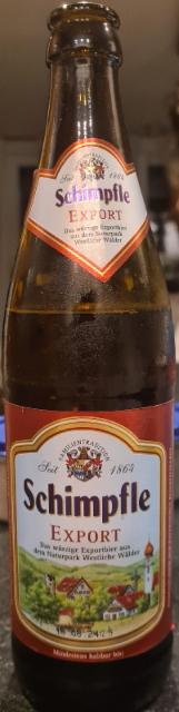 Schimpfle Export 5.4%, Privatbrauerei Schimpfle, Germany