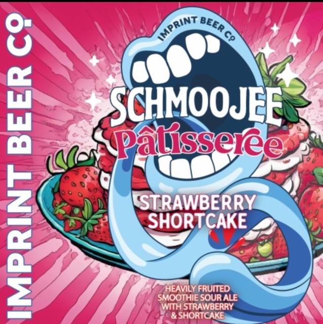 schmoojee pātiseeree strawberry shortcake 6.5%, Imprint Beer Co., United States
