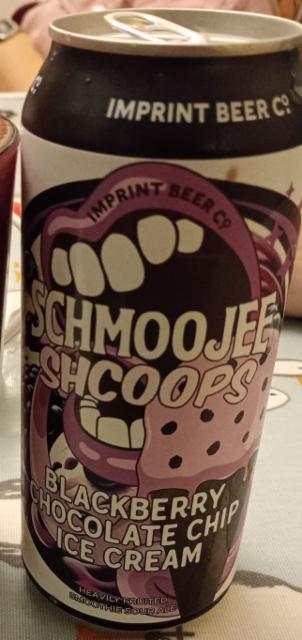 schmoojee schcoops blackberry chocolate chip ice cream 6.5%, Imprint Beer Co., United States