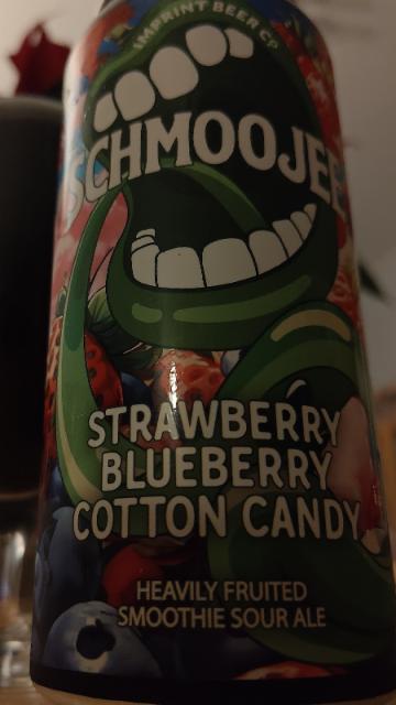 Schmoojee Strawberry Blueberry Cotton Candy 6.5%, Imprint Beer Co., United States