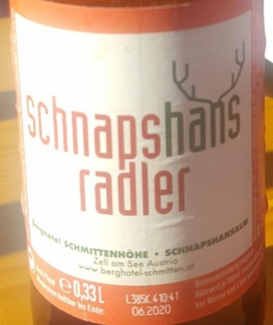 Schnapshans Radler 2.0%, Brauerei Hacklberg, Germany