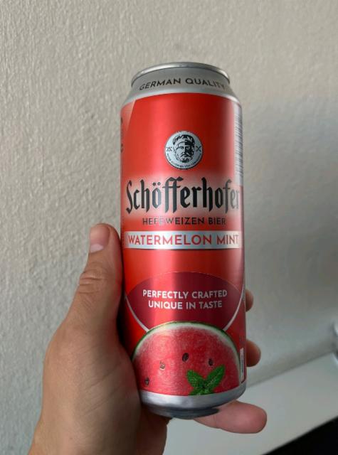 Schöfferhofer Watermelon Mint / Wassermelone Minze Weizen-Mix 2.5%, Schöfferhofer Weizenbier GmbH (Radeberger Gruppe), Germany