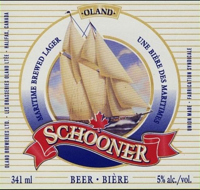 Schooner 5.0%, Oland Brewery / A. Keith's Brewery (Labatt Brewing Company), Canada