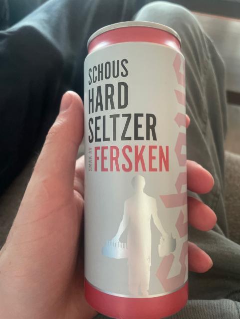 Schous hard seltzer fersken 4.0%, Ringnes Bryggeri (Carlsberg Group), Norway