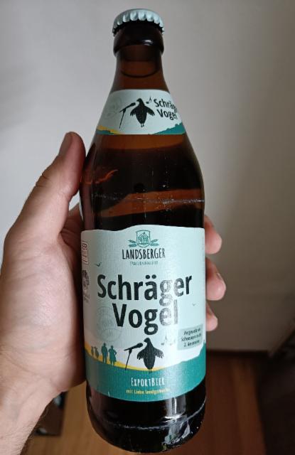 Schräger Vogel Export 5.2%, Landsberger Familienbrauerei, Germany