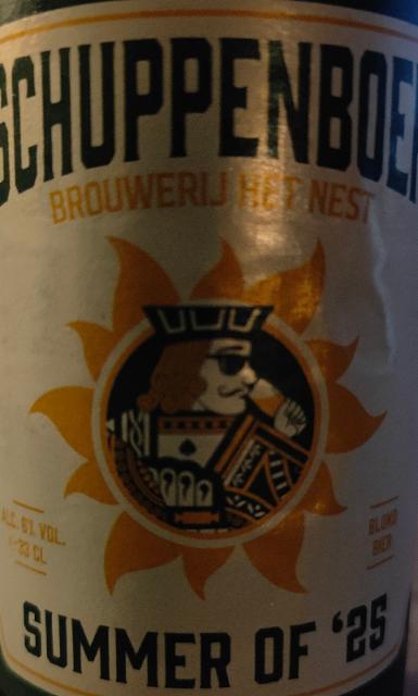 Schuppenboer Summer of '25 6.0%, Brouwerij Het Nest, Belgium