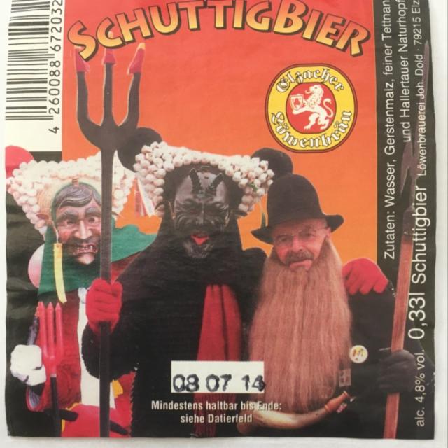 SchuttigBier 4.8%, Löwenbrauerei Elzach, Germany