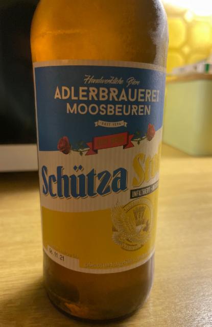 Schütza Stoff 5.0%, Adlerbrauerei Moosbeuren, Germany
