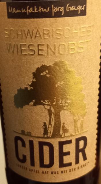 Schwäbisches Wiesenobst Cider, Manufaktur Jörg Geiger