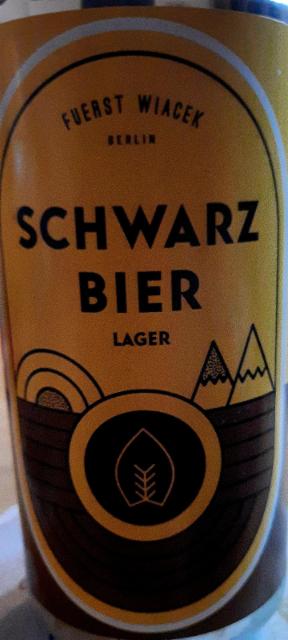 Schwarz Bier 6.0%, Fuerst Wiacek Berlin, Germany