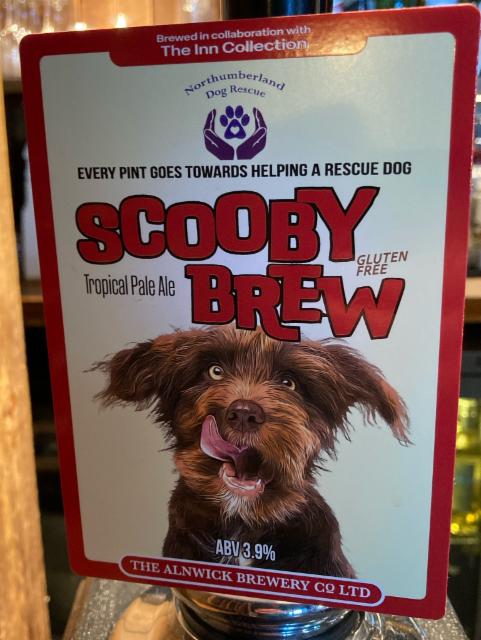 Scooby brew 3.9%, Alnwick Brewery, England