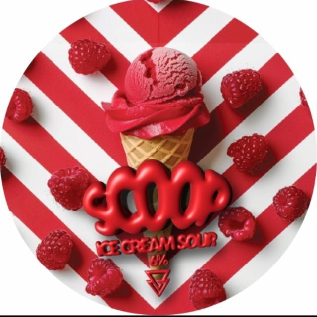 Scoop - Raspberry Ice Cream 6.0%, Azvex Brewing Company, England