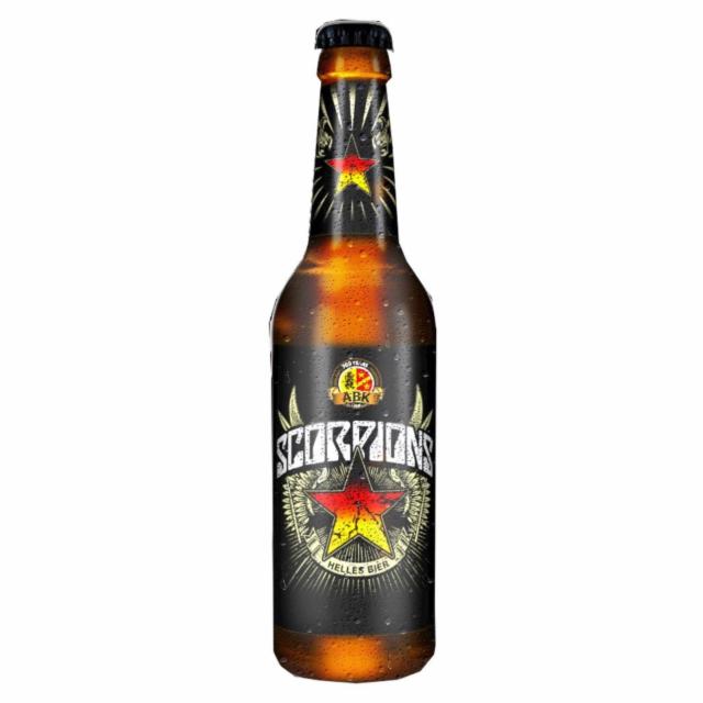 scorpions helles lagerbier 4.8%, ABK Aktienbrauerei Kaufbeuren, Germany