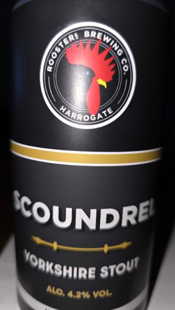 Scoundrel Yorkshire Stout 4.2%, Rooster's Brewing Co., England