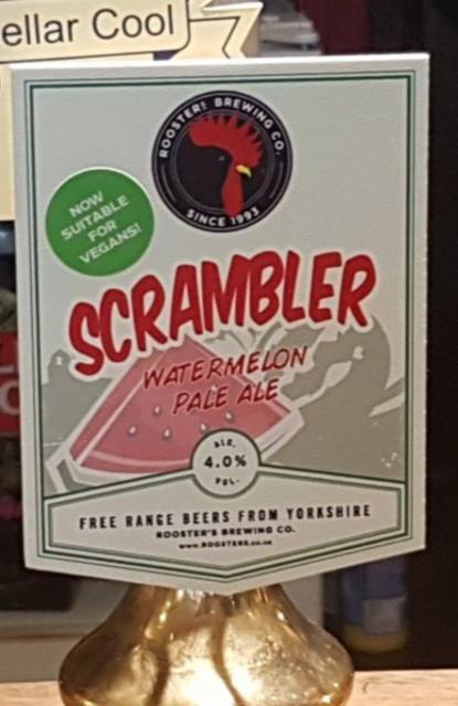 Scrambler 4.0%, Rooster's Brewing Co., England