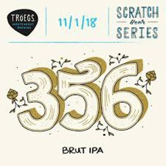 Scratch Beer Series #356 Brut IPA (ver.2) 6.5%, Tröegs Independent Brewing, United States
