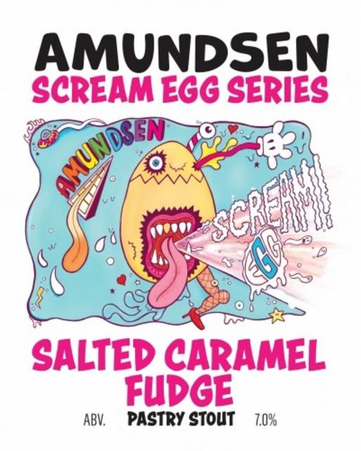Scream Egg Series - Salted Caramel Fudge 7.0%, Amundsen Bryggeri, Norway